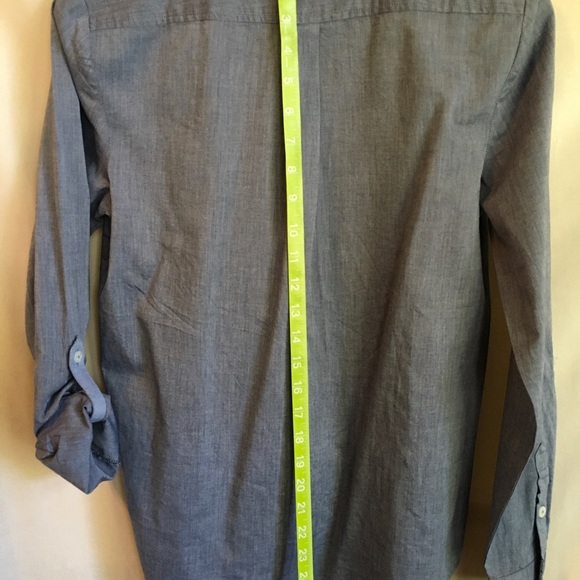 Nautica New With Tags Tunic Sz Small Blue Cotton Half Button Front - Picture 2 of 5